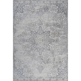 Modern Vintage Moroccan Medallion Area Rug