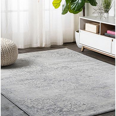Modern Vintage Moroccan Medallion Area Rug