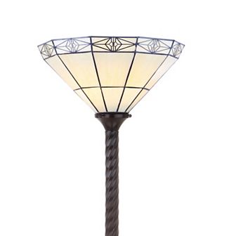 Moore Tiffany Style Torchiere LED Floor Lamp