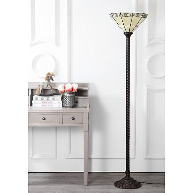 Moore Tiffany Style Torchiere LED Floor Lamp