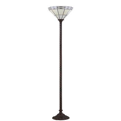 Moore Tiffany Style Torchiere LED Floor Lamp