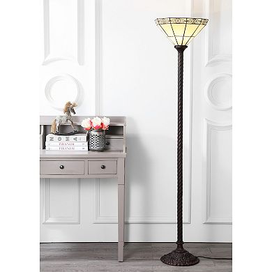 Moore Tiffany Style Torchiere LED Floor Lamp