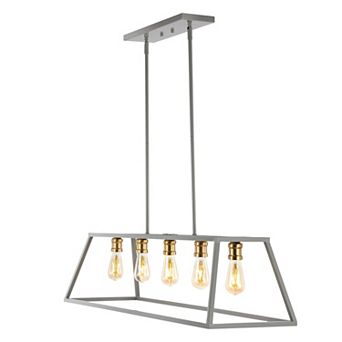 Floyd Adjustable Iron Farmhouse Vintage Led Dimmable Pendant