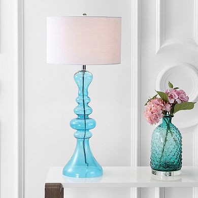 Madeline Curved Glass Led Table Lamp