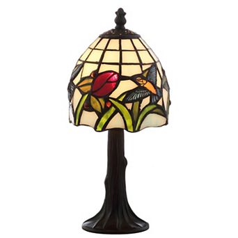 Hummingbird Tiffany Style LED Table Lamp