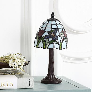 Hummingbird Tiffany Style LED Table Lamp