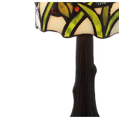 Hummingbird Tiffany Style LED Table Lamp