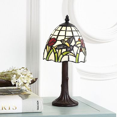 Hummingbird Tiffany Style LED Table Lamp