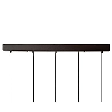 Gaines Farmhouse Industrial Iron Mason Jar LED Pendant