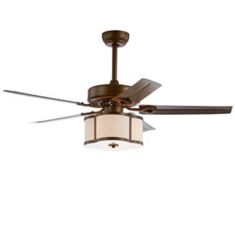 Edith Metal/Wood LED Ceiling Fan with Remote