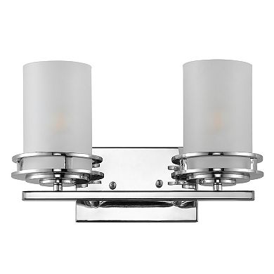 Fairfax Metal/Frosted Glass Contemporary Glam LED Vanity Light