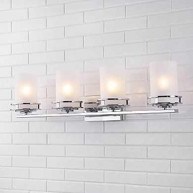 Fairfax Metal/Frosted Glass Contemporary Glam LED Vanity Light