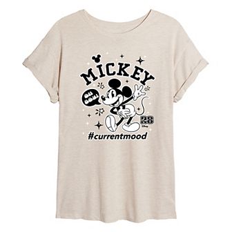 Disney's Mickey Mouse Juniors' Oh Boy Oversized Tee