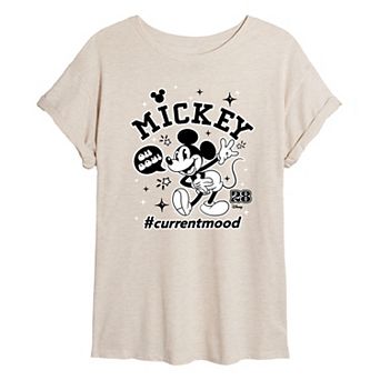 Disney's Mickey Mouse Juniors' Oh Boy Oversized Tee