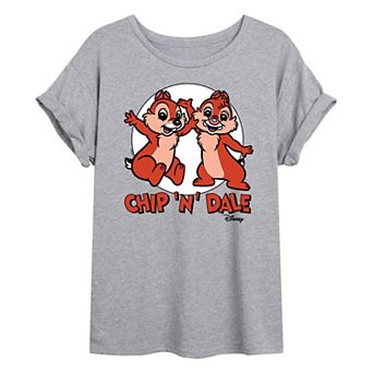 Disney's Chip N Dale Juniors' Retro Oversized Tee