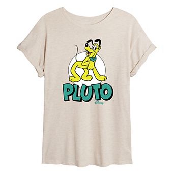 Disney's Pluto Juniors' Retro Oversized Tee