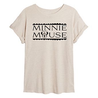 Disney's Minnie Mouse Juniors' Oversized Tee