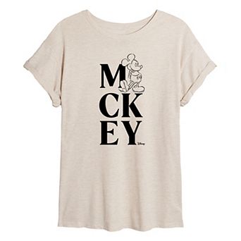 Disney's Mickey Mouse Juniors' Oversized Tee
