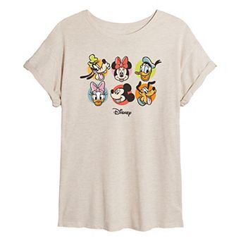 Disney's Mickey Mouse & Friends Juniors' Oversized Tee