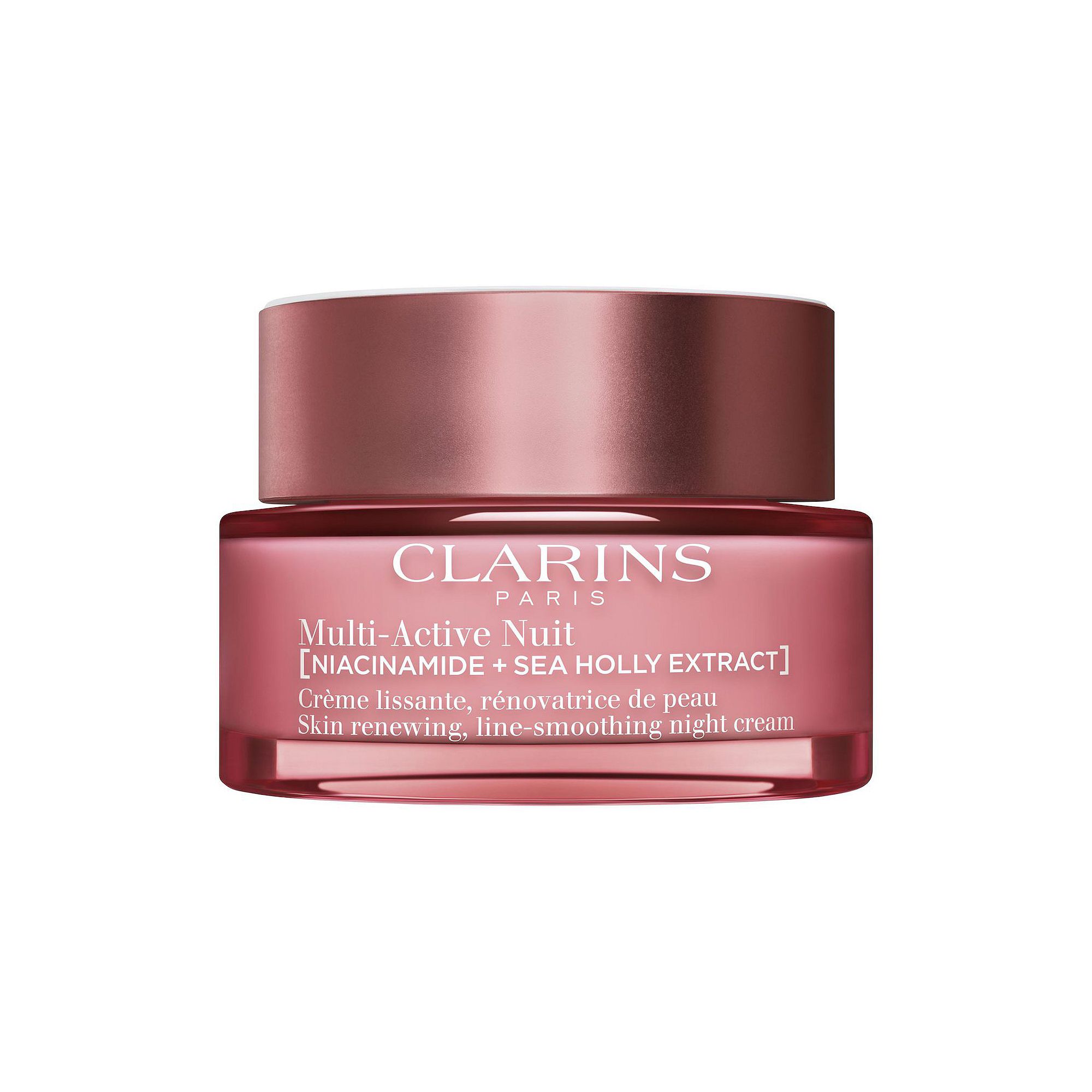 Clarins Multi-Active Night Moisturizer for Lines, Pores, Glow with Niacinam