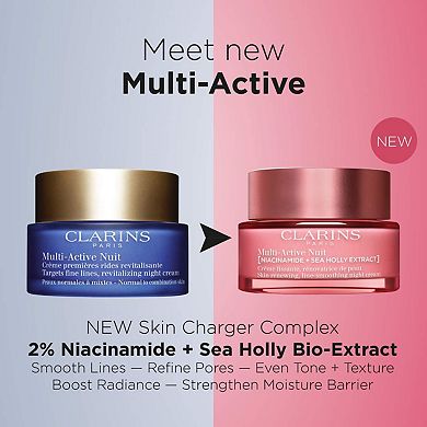 Multi-Active Night Moisturizer for Lines, Pores, Glow with Niacinamide