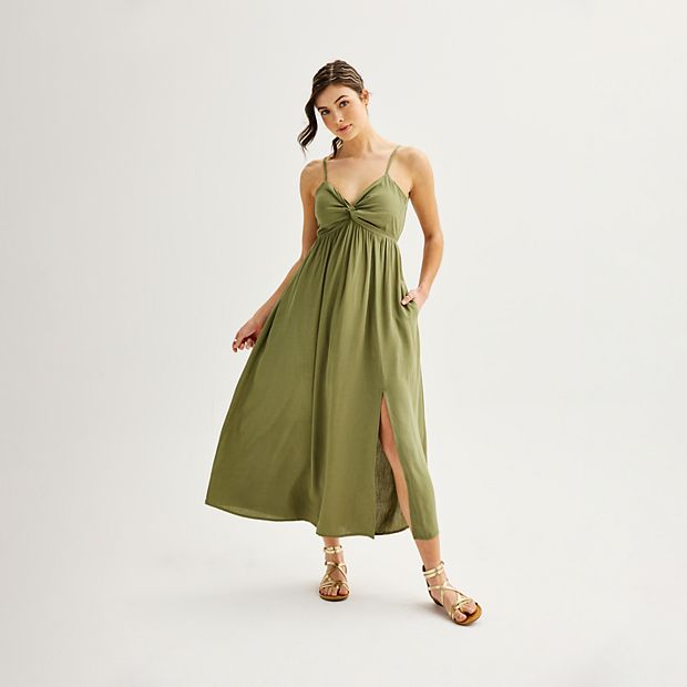 white midi dresses for women Petal and Pup Women's Clo Puff Sleeve Midi Dress