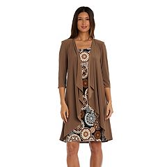 R & M Richards Embroidered Soutache Mesh Lace 3/4 Sleeve Scoop