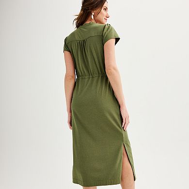 Women's Sonoma Goods For Life® Short Sleeve Knit Midi Dress