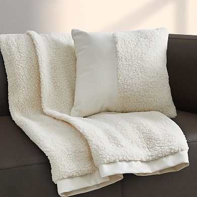 Five Queens Court Vander Sherpa Fleece Throw Blanket