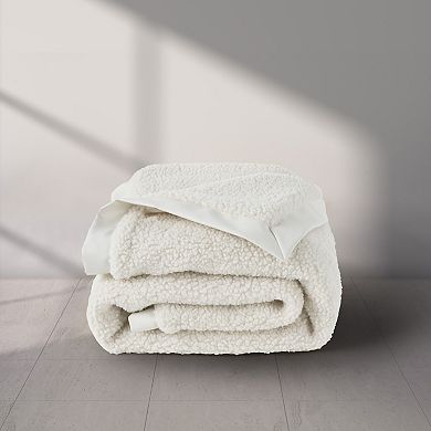 Five Queens Court Vander Sherpa Fleece Throw Blanket