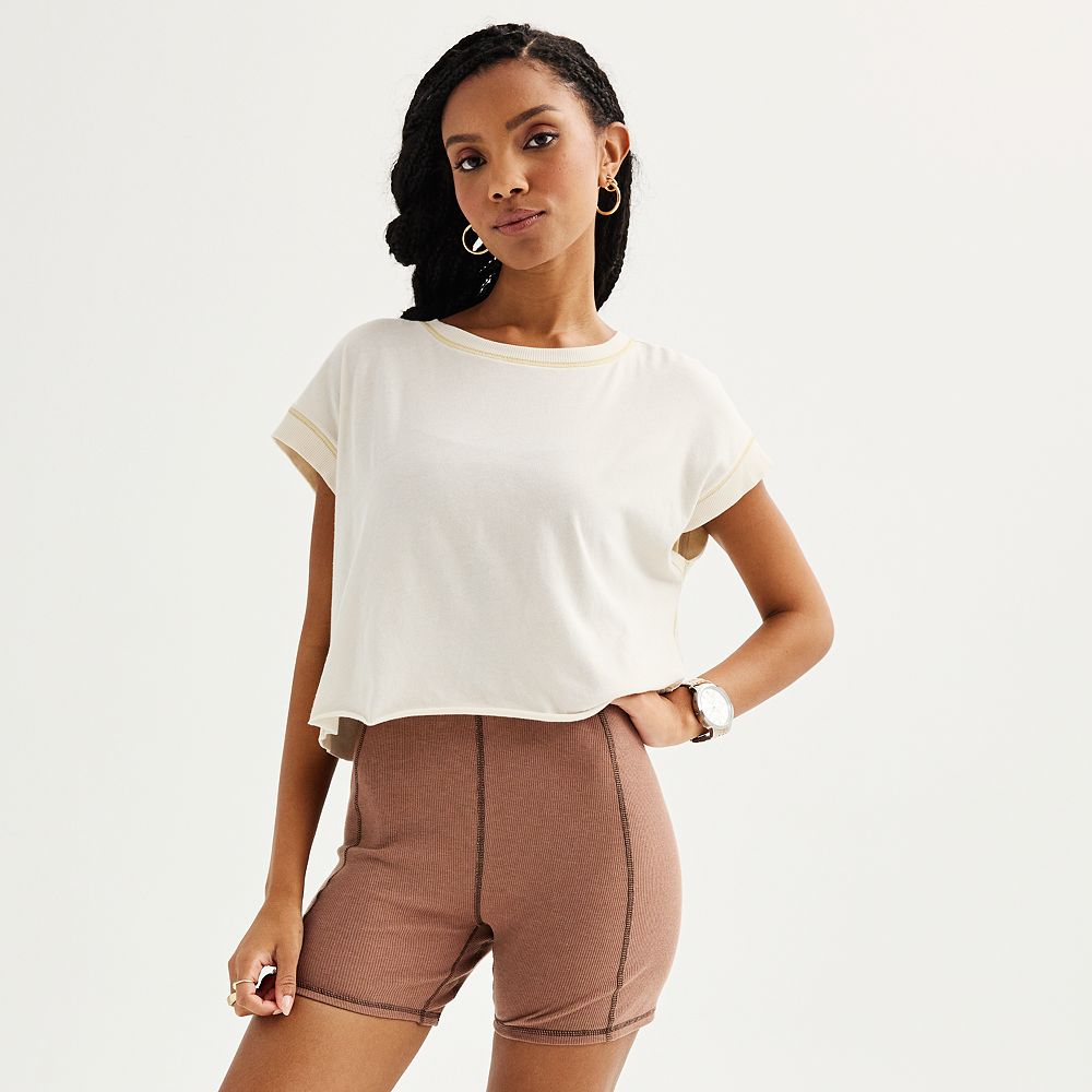 Whiteout Raw Edge Tee main image 1