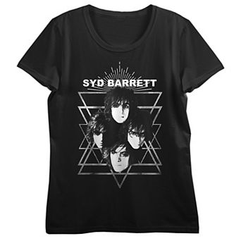 Juniors' Syd Barrett Triangle Faces Graphic Tee