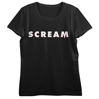 Juniors' Scream Logo Graphic Tee
