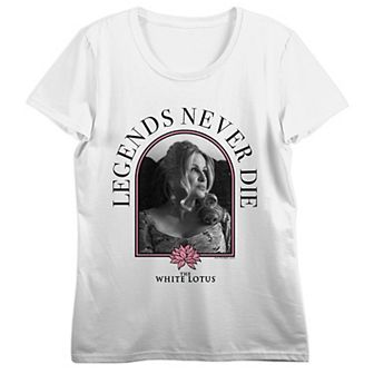 Juniors' White Lotus Legends Never Die Graphic Tee