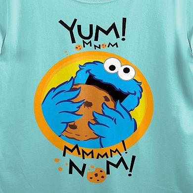 Juniors' Sesame Street Cookie Monster Graphic Tee