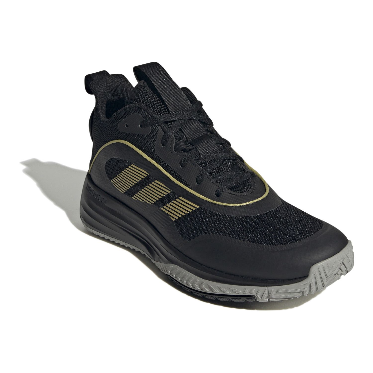 Мужские кроссовки adidas Own The Game 3 Basketball, цвет: Чёрный золотой