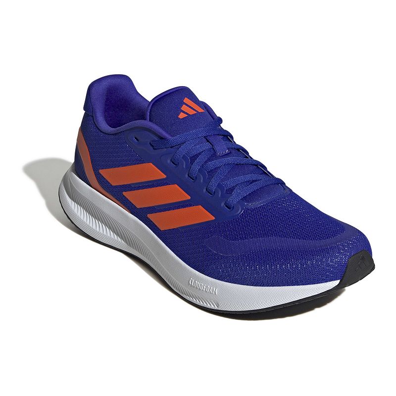 adidas Runfalcon 5 Men's Running Shoes, Size: 10.5, Blue Orange Black