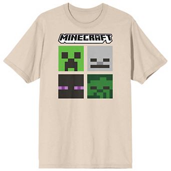 Juniors' Minecraft Mob Heads Graphic Tee