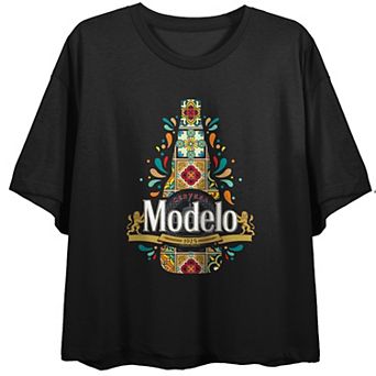 Juniors' Modelo Latin Composed Art Graphic Tee