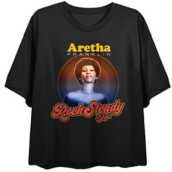 Juniors' Aretha Franklin Rock Steady Graphic Tee