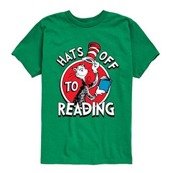 Boys 8-20 Dr. Seuss Hats Off To Reading Graphic Tee
