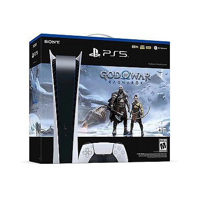 PS5 Digital GOW: Ragnarok Console with $25 PNS Card and Silicone Sleeve