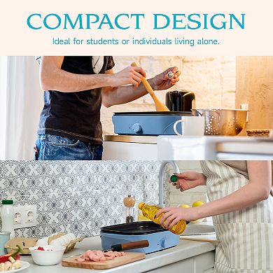 Ventray 12-in-1 Electric Indoor Grill, Non-stick Cooking Surface & Adjustable Temperature