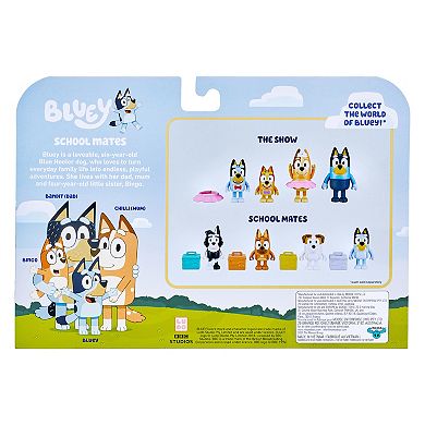 Bluey School Friends - School Mates Figure 4-Pack