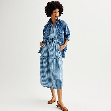 Women's Sonoma Goods For Life® Tiered Midi Dress