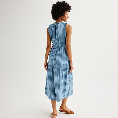 Women's Sonoma Goods For Life® Tiered Midi Dress