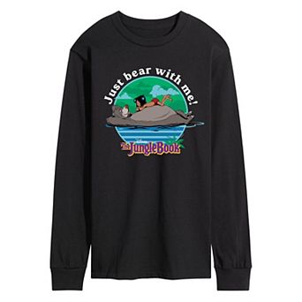 Disney's The Jungle Book Men's Just Bear With Me Long Sleeve Graphic Tee
