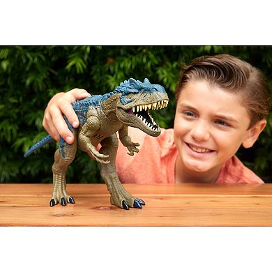 Mattel Jurassic World Ruthless Rampagin' Allosaurus Dinosaur Toy With Attack Move & Roar Sound