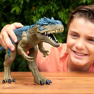 Mattel Jurassic World Ruthless Rampagin' Allosaurus Dinosaur Toy With Attack Move & Roar Sound