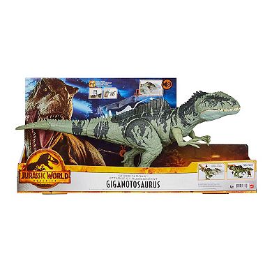 Mattel Jurassic World Dominion Dinosaur Figure Strike 'N Roar Giganotosaurus